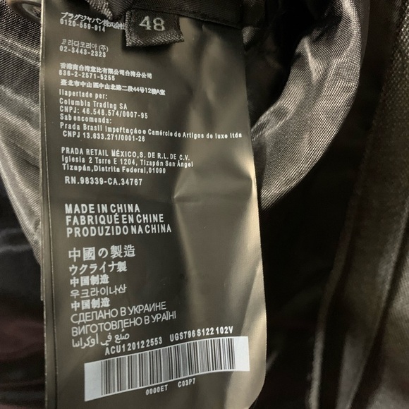 Prada Double Front Blazer Jacket Size 48 US 38 - Picture 10 of 11